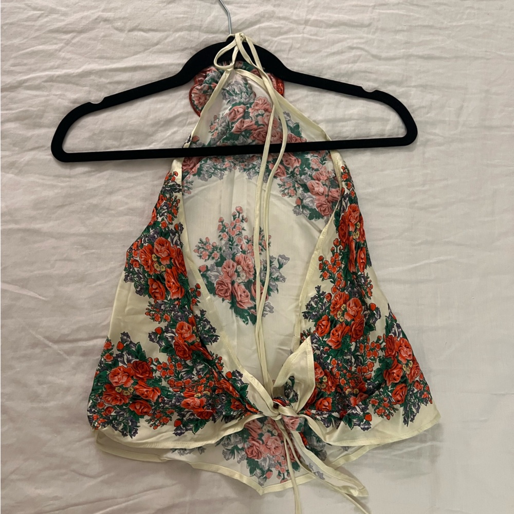 Magda Butrym floral appliqué babdana top - Picture 7 of 7